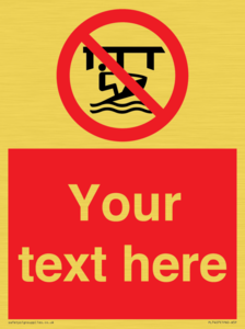 Custom Do not use watercraft in the vicinity of piers